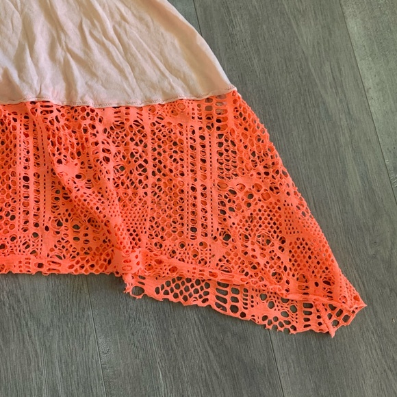 Free People Pink Long Shirt Top Blouse XS. M - Picture 4 of 8